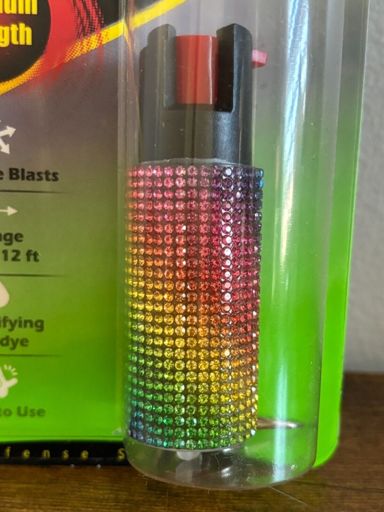 1 1/2 KEY CHAIN PEPPER SPRAY WITH POUCH