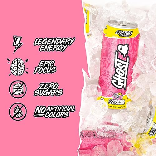 GHOST ENERGY SOUR PINK LEMONADE 16oz/12pk