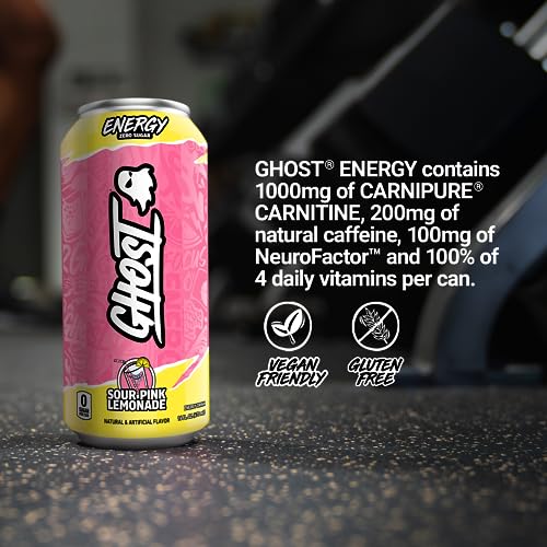 GHOST ENERGY SOUR PINK LEMONADE 16oz/12pk
