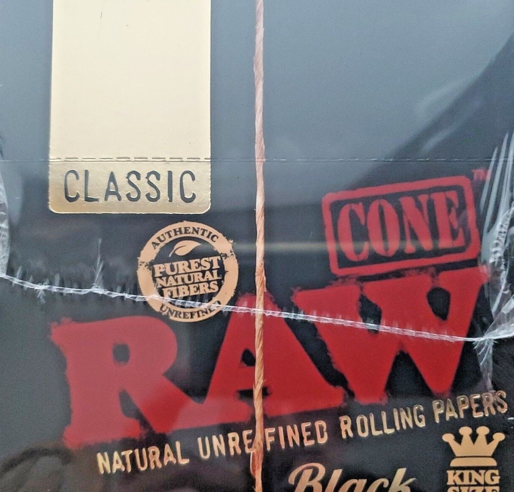 RAW CONE BLACK KING SIZE 3/pack 
