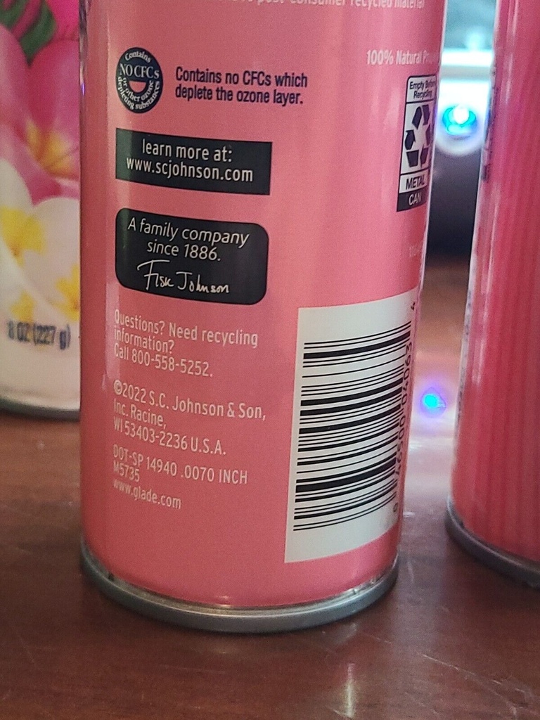 GLADE AIR FRESHENER ROSE & BLOOM SPRAY 8.3oz