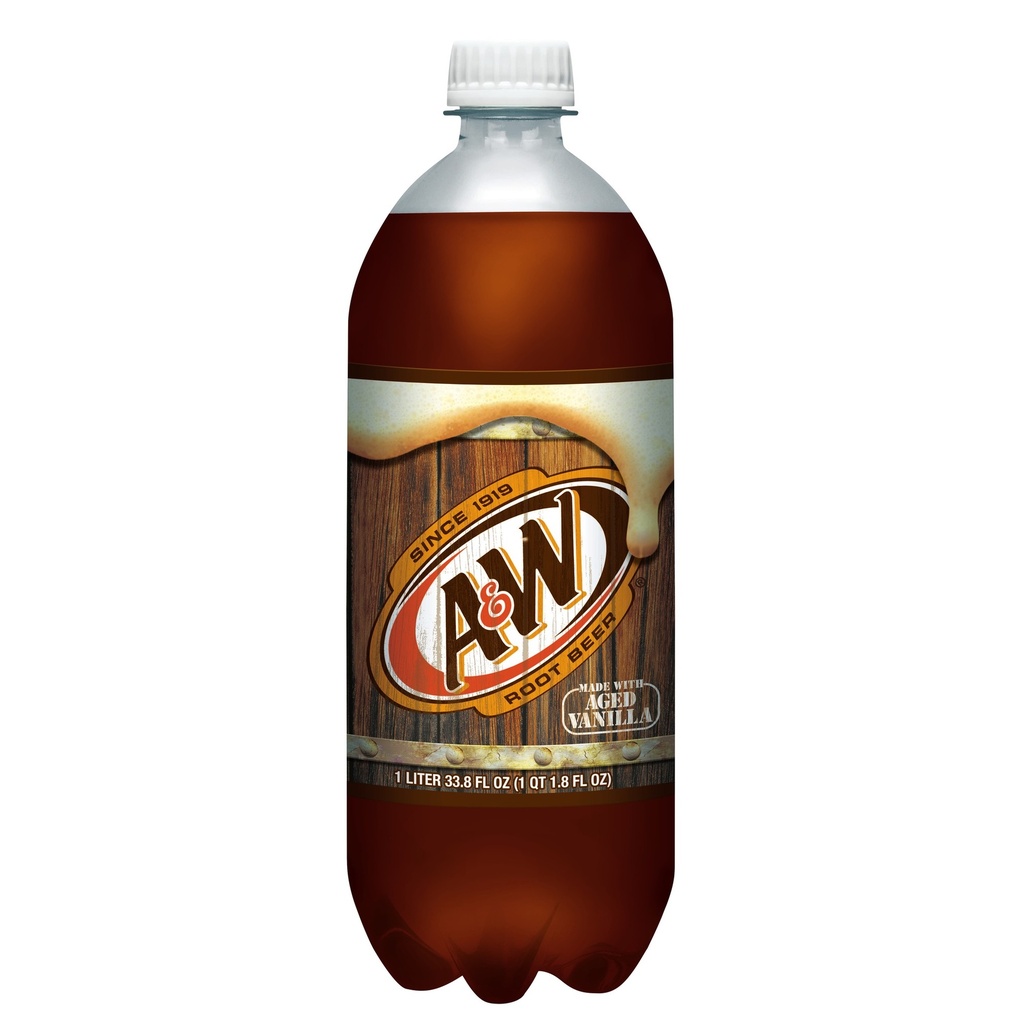 A & W ROOT BEER SODA 1LITER/15pk