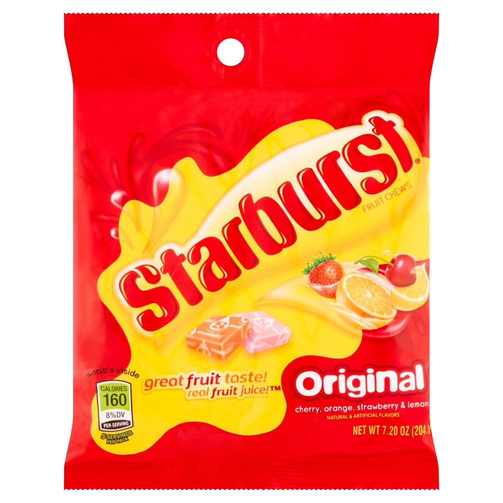 STARBURST ORIGINAL CHEWS 7.2oz