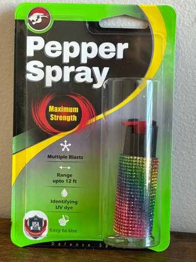 1 1/2 KEY CHAIN PEPPER SPRAY WITH POUCH
