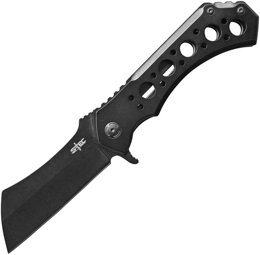 [NB-TS004BK] 10.25" S-TEC BALL BEARING CLEAVER FOLDING KNIFE- MATTE
