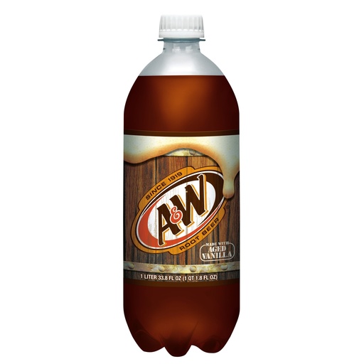 A & W ROOT BEER SODA 1LITER/15pk