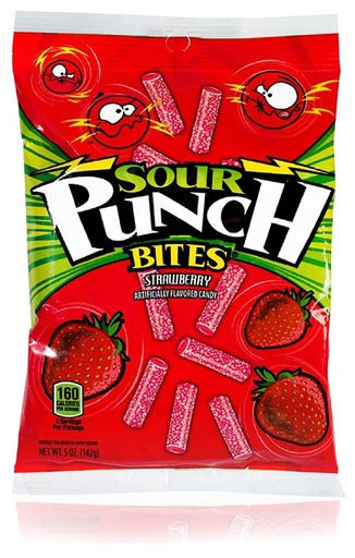 SOUR PUNCH STRAWBERRY BITES 12ct/5oz