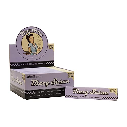 BLAZY SUSAN PURPLE PAPERS SLIM KING SIZE 50ct  